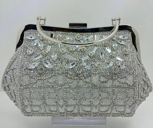 Fancy Bridal Clutch with Stone Work