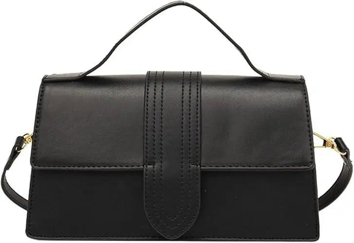 PU Leather Hand Bag Black