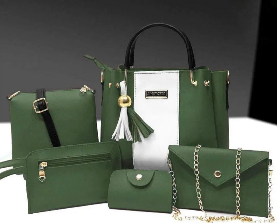 PU Leather Hand Bag Set