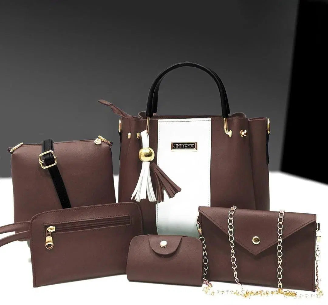 PU Leather Hand Bag Set